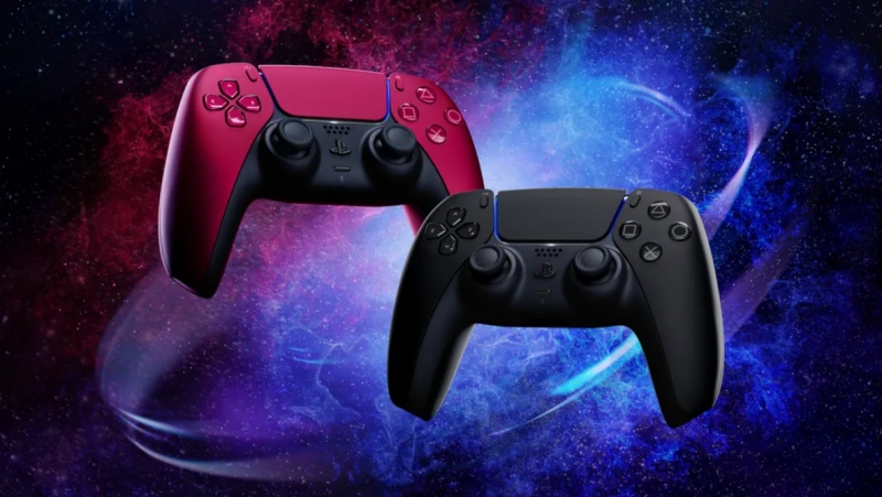 索尼PS5全新DualSense无线手柄午夜黑星尘红发布